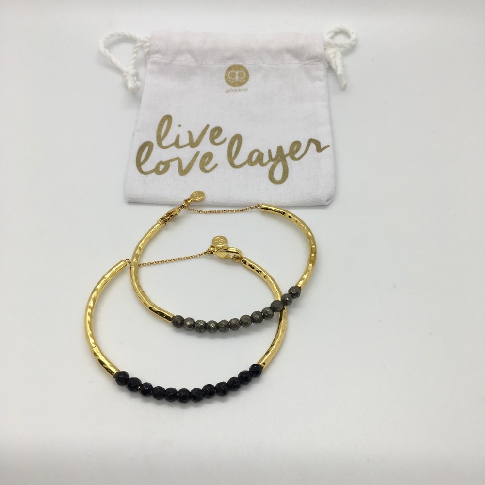gorjana set of 2 power gemstone bracelets